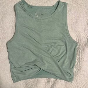 Mint green/teal workout tank